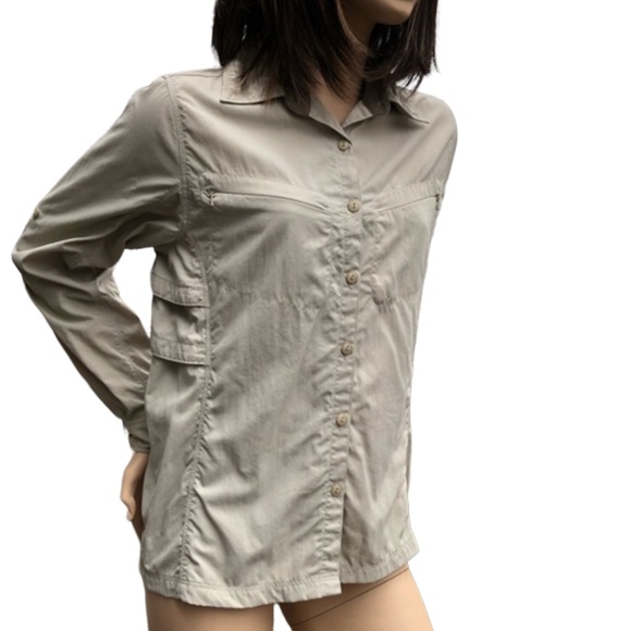 Eastern Mountain Sports Long Sleeve button Down Vented Shirt Size Small - Picture 5 of 10